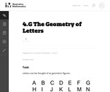 4.G The Geometry of Letters 4.G The Geometry of Letters