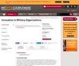 Innovation in Military Organizations, Fall 2005 Innovation in Military Organizations, Fall 2005