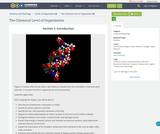 Anatomy and Physiology, Levels of Organization, The Chemical Level of Organization Anatomy and Physiology, Levels of Organization, The Chemical Level of Organization