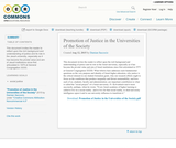 Promotion of Justice in the Universities of the Society Promotion of Justice in the Universities of the Society