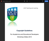 Developing e-learning resources: Copyright Guidelines Developing e-learning resources: Copyright Guidelines