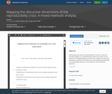 Mapping the discursive dimensions of the reproducibility crisis: A mixed methods analysis