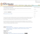 ACE School Management and Leadership: Lead and Manage organisational system, physical and financial resources (PDF)