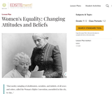 Women's Equality: Changing Attitudes and Beliefs