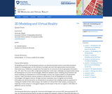 3D Modeling and Virtual Reality 3D Modeling and Virtual Reality