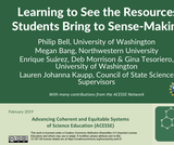 ACESSE Resource G - Learning to See the Resources Students Bring to Sense-Making