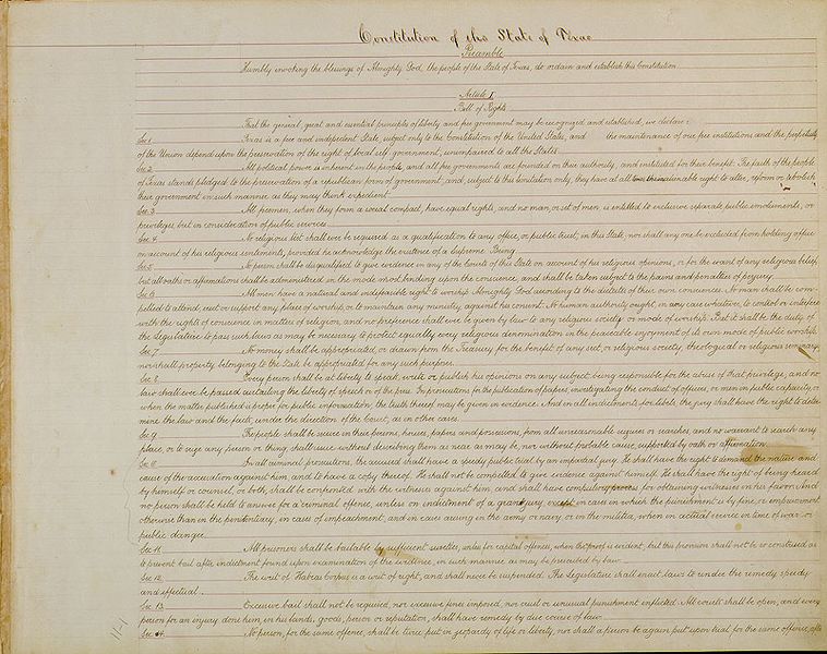 Introduction: The Constitutions of Texas