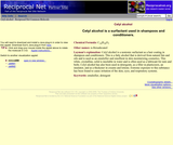 Molecular Structure of Cetyl alcohol