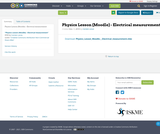 Physics Lesson (Moodle) - Electrical measurement