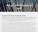 The Philosophy of Death The Philosophy of Death