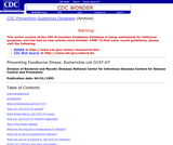 Preventing Foodborne Illness: Escherichia coli 0157:H7 Preventing Foodborne Illness: Escherichia coli 0157:H7