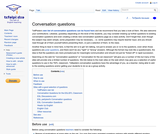 Conversations Questions Conversations Questions