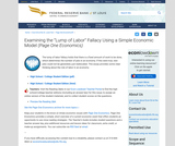 Examining the “Lump of Labor” Fallacy Using a Simple Economic Model (Page One Economics)