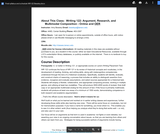 WR 122 open/free syllabus WR 122 open/free syllabus