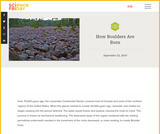 How Boulders Are Born