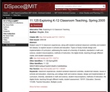 Exploring K-12 Classroom Teaching, Spring 2005 Exploring K-12 Classroom Teaching, Spring 2005