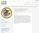 Because of Winn-Dixie by Kate DiCamillo, Reading Task Because of Winn-Dixie by Kate DiCamillo, Reading Task