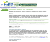 Scientific Method and Variables Scientific Method and Variables