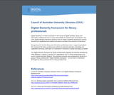 Council of Australian University Librarians (CAUL) Digital Dexterity framework for library professionals