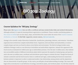 Zoology Zoology