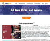 8.2 Sound Waves 8.2 Sound Waves