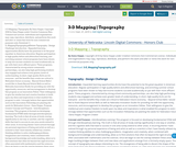 3-D Mapping | Topography 3-D Mapping | Topography