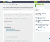 Concurrent Planning Principles