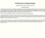 A First Course in Complex Analysis A First Course in Complex Analysis