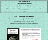 Arachnology Home Page Arachnology Home Page
