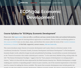 Economic Development Economic Development