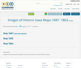 Images of Historic Iowa Maps 1687- 1863