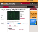 Analysis and Design of Digital Control Systems, Fall 2006 Analysis and Design of Digital Control Systems, Fall 2006