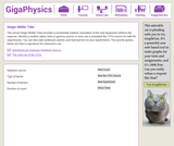 Geiger-Mueller Tube Virtual Lab