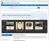 America Singing: Nineteenth-Century Song Sheets America Singing: Nineteenth-Century Song Sheets