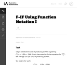 Using Function Notation I
