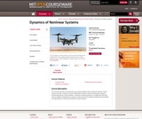 Dynamics of Nonlinear Systems, Fall 2003 Dynamics of Nonlinear Systems, Fall 2003