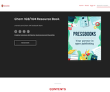 Chem 103/104 Resource Book
