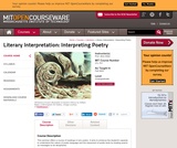 Literary Interpretation: Interpreting Poetry, Fall 2003 Literary Interpretation: Interpreting Poetry, Fall 2003