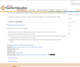 Ace Maths: Solutions Unit 1 - Exploring What It Means to 'Do' Mathematics (PDF) Ace Maths: Solutions Unit 1 - Exploring What It Means to 'Do' Mathematics (PDF)