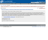 Issues and Progress in Transforming a Middle-division Classical Mechanics/Math Methods Course