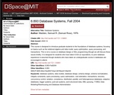 Database Systems, Fall 2004 Database Systems, Fall 2004