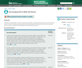 Encouraging Girls in Math and Science (Practice Guide)