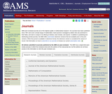 American Mathematical Society Journals