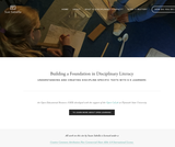Building a Foundation in Disciplinary Literacy