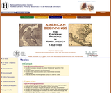 American Beginnings, The European Presence in North America 1492 - 1600: Primary Sources