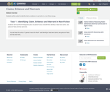 Claims, Evidence and Warrants Claims, Evidence and Warrants
