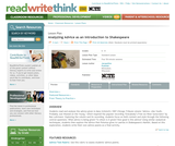 Analyzing Advice as an Introduction to Shakespeare Analyzing Advice as an Introduction to Shakespeare