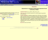 Molecular Structure of Aquamarine
