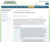 2014 CAR Management Briefing Seminars 2014 CAR Management Briefing Seminars