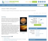 Mars and Jupiter Mars and Jupiter